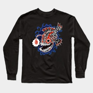 Anglerfish doodle style Long Sleeve T-Shirt